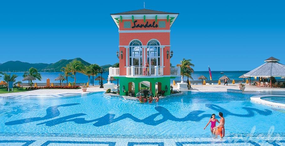 Sandals Grande St Lucian plage