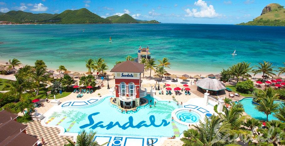 Sandals Grande St Lucian plage