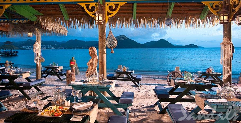 Sandals Grande St Lucian beach