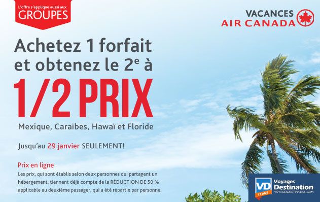 Trouvez des voyages a rabais et forfaits vacances | Voyages Destination
