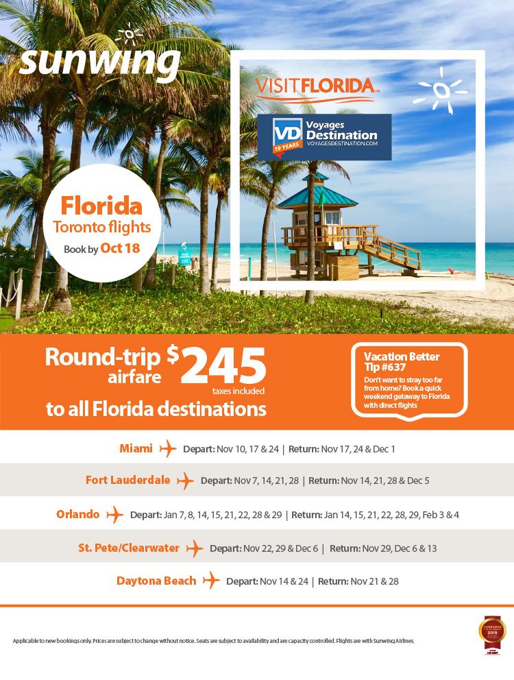 round trip flights to florida